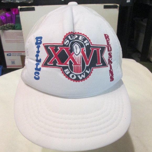VINTAGE BUFFALO BILLS AND WASHINGTON REDSKINS SUPERBOWL SNAPBACK HAT - Picture 1 of 1